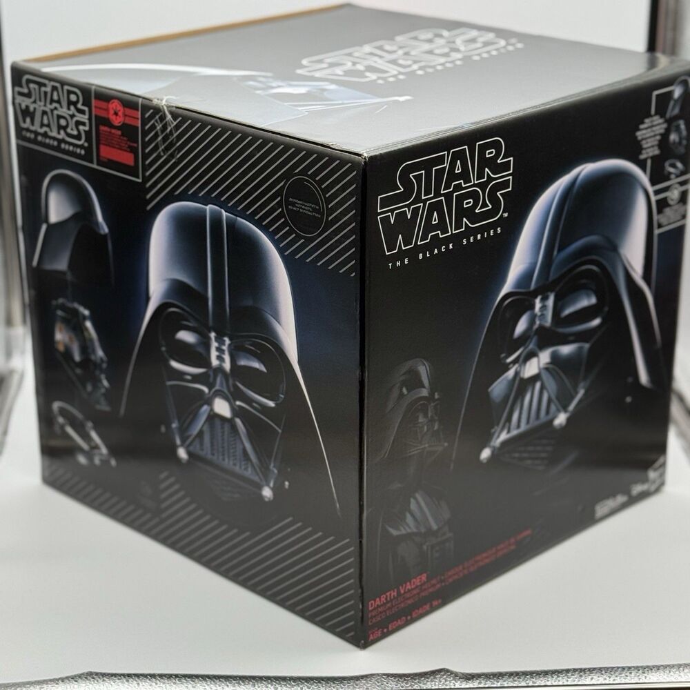 Star Wars The Black Series Darth Vader Adjustable Plastic Mask, Black One Size